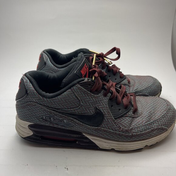 Nike Air Max Lunar90 Suit & Tie 705068-600 Mens 9 Running Sneakers Deep Burgundy - Picture 1 of 11